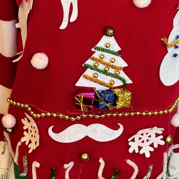 UGLY CHRISTMAS SWEATER KIT (Finished) Sz S - Picture 4 of 11